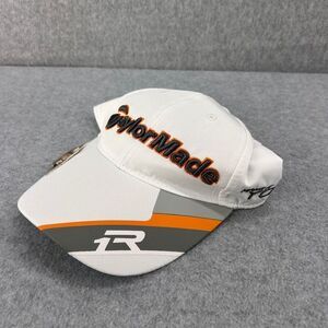 NWT TaylorMade Tmax Gear White Orange GrayGolf Hat Logo Adjustable Strap OSFA Pi